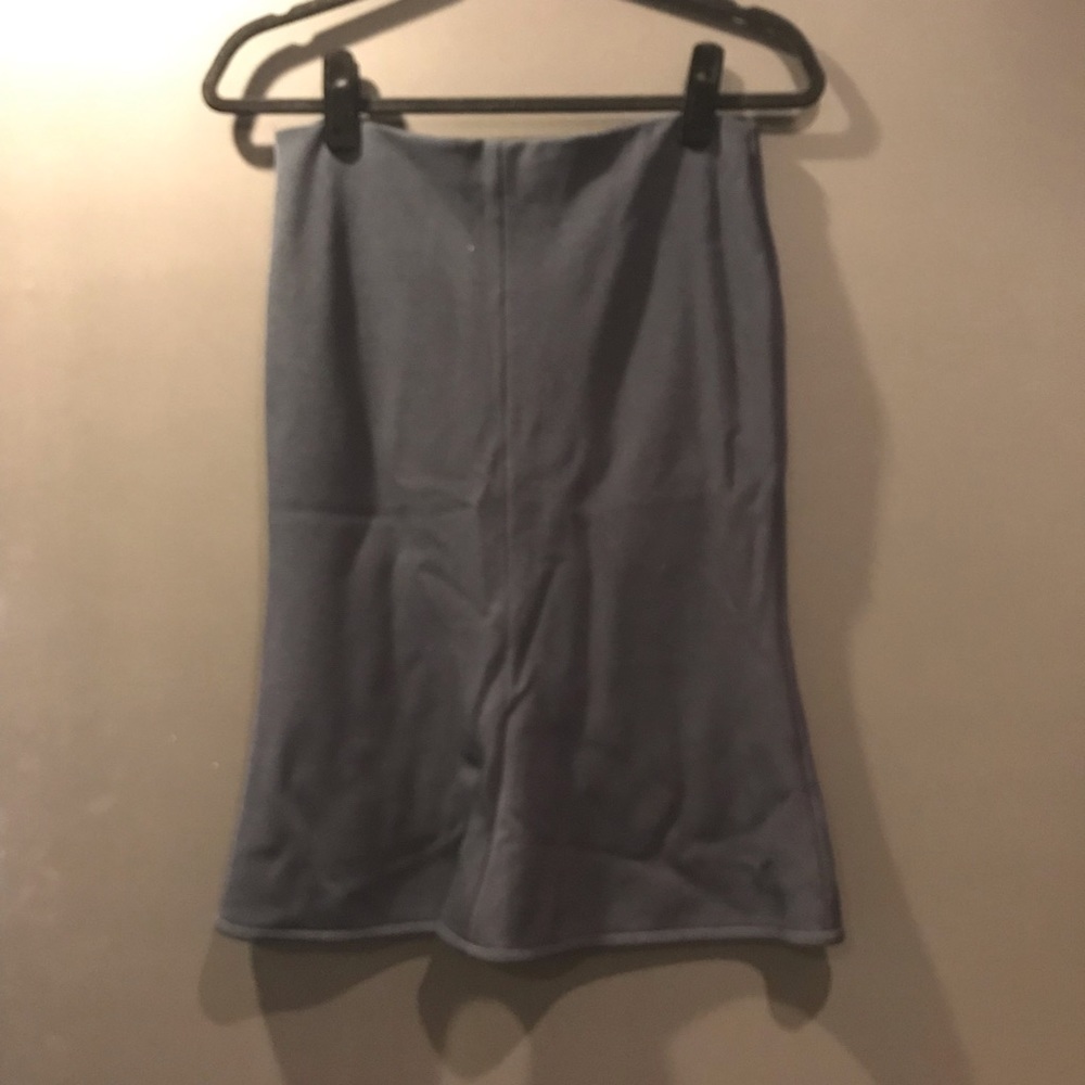 Emporio Armani Navy Knit Mermaid Skirt